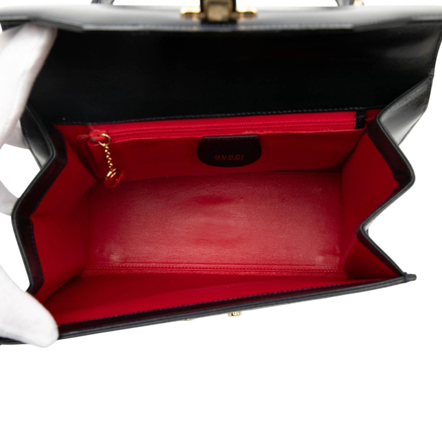 Gucci Calfskin Lock Satchel
