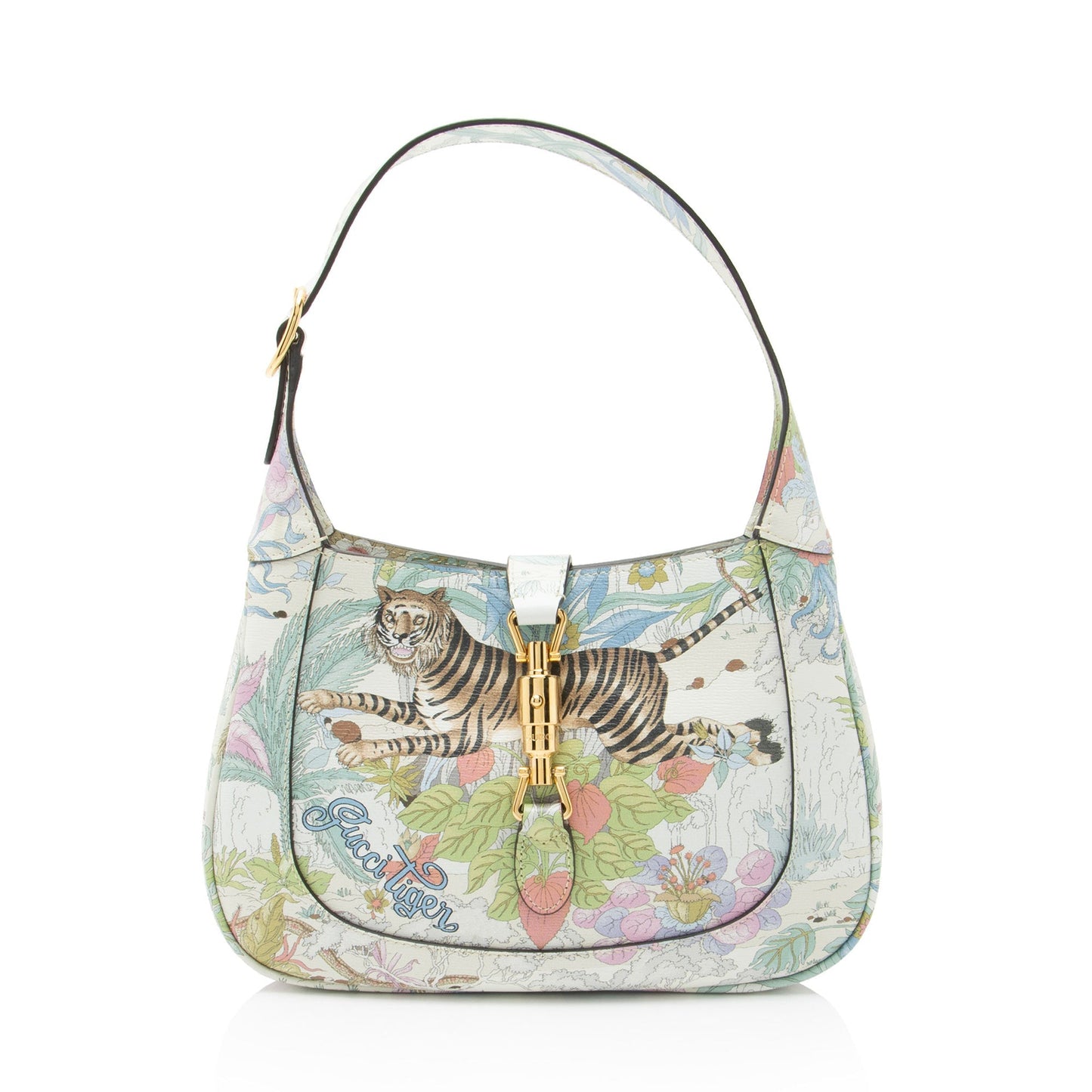 Gucci Calfskin Shangai Tiger Jackie 1961 Small Hobo