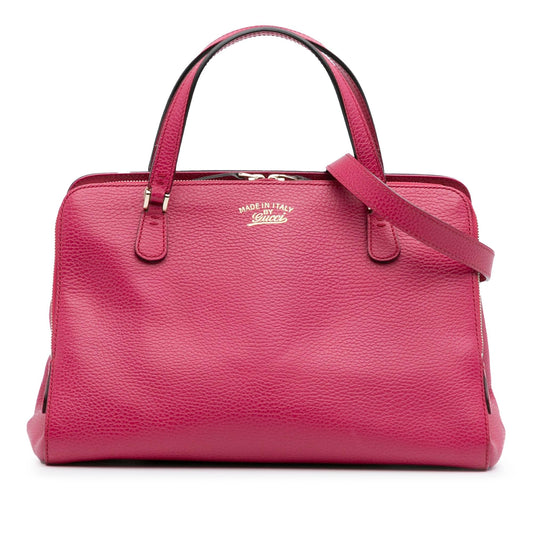 Gucci Calfskin Swing Top Handle Satchel