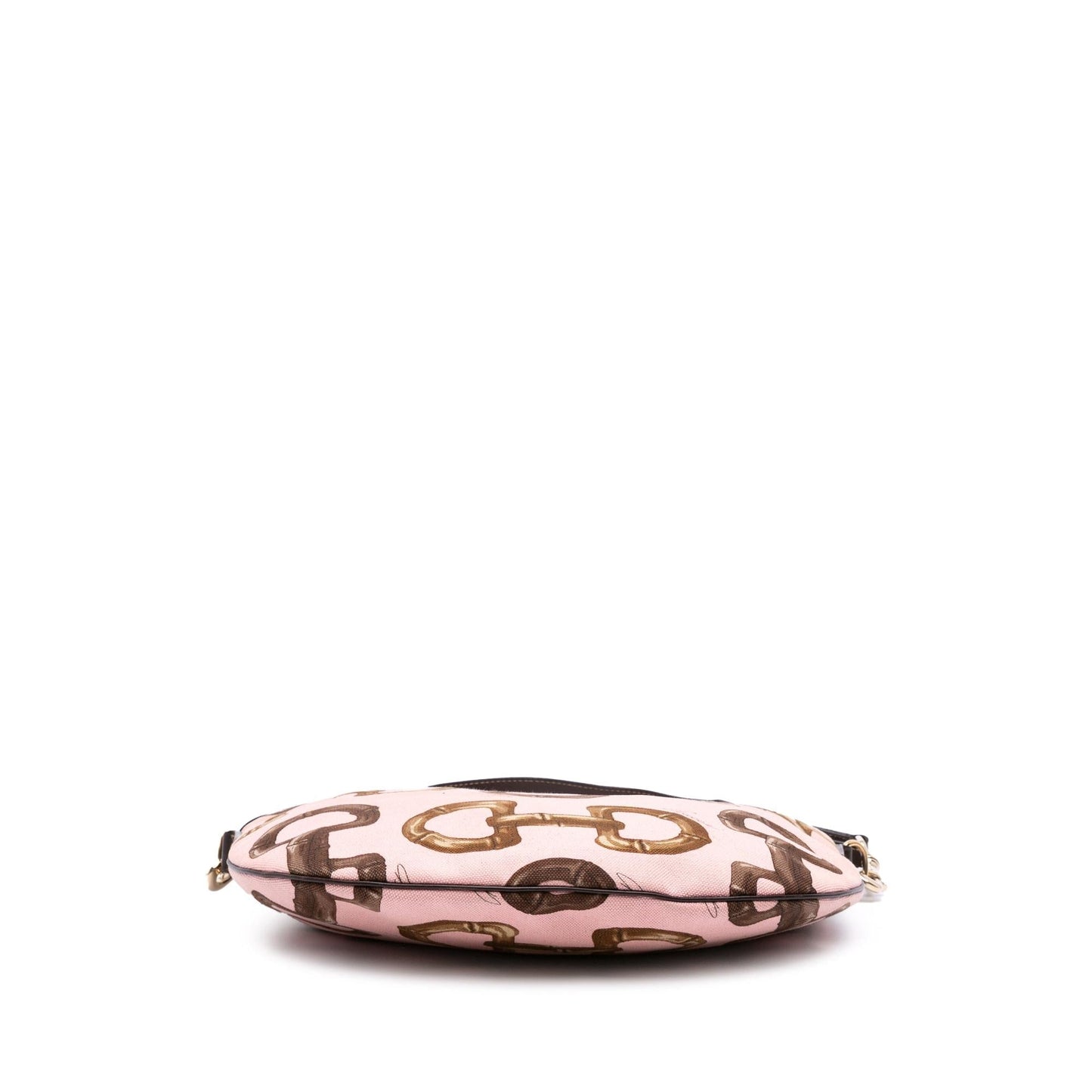 Gucci Canvas Bamboo Horsebit Print Hobo