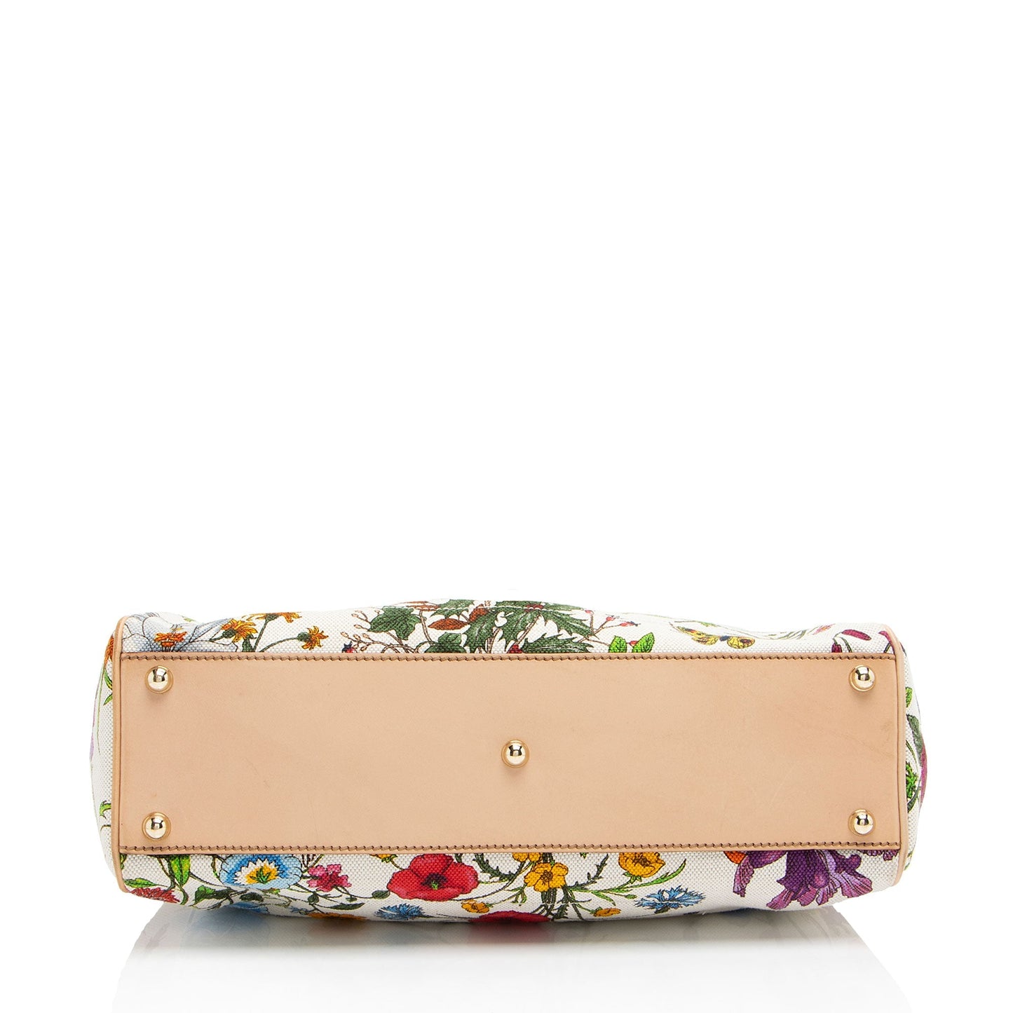 Gucci Canvas Flora Bardot Shoulder Bag