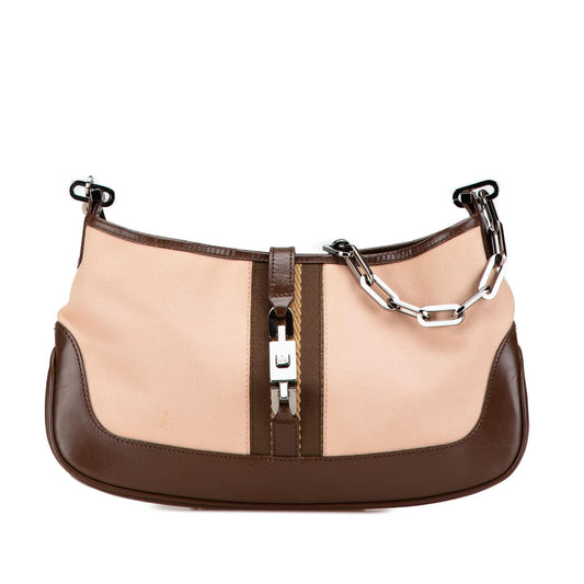 Gucci Canvas Jackie Chain Shoulder Bag