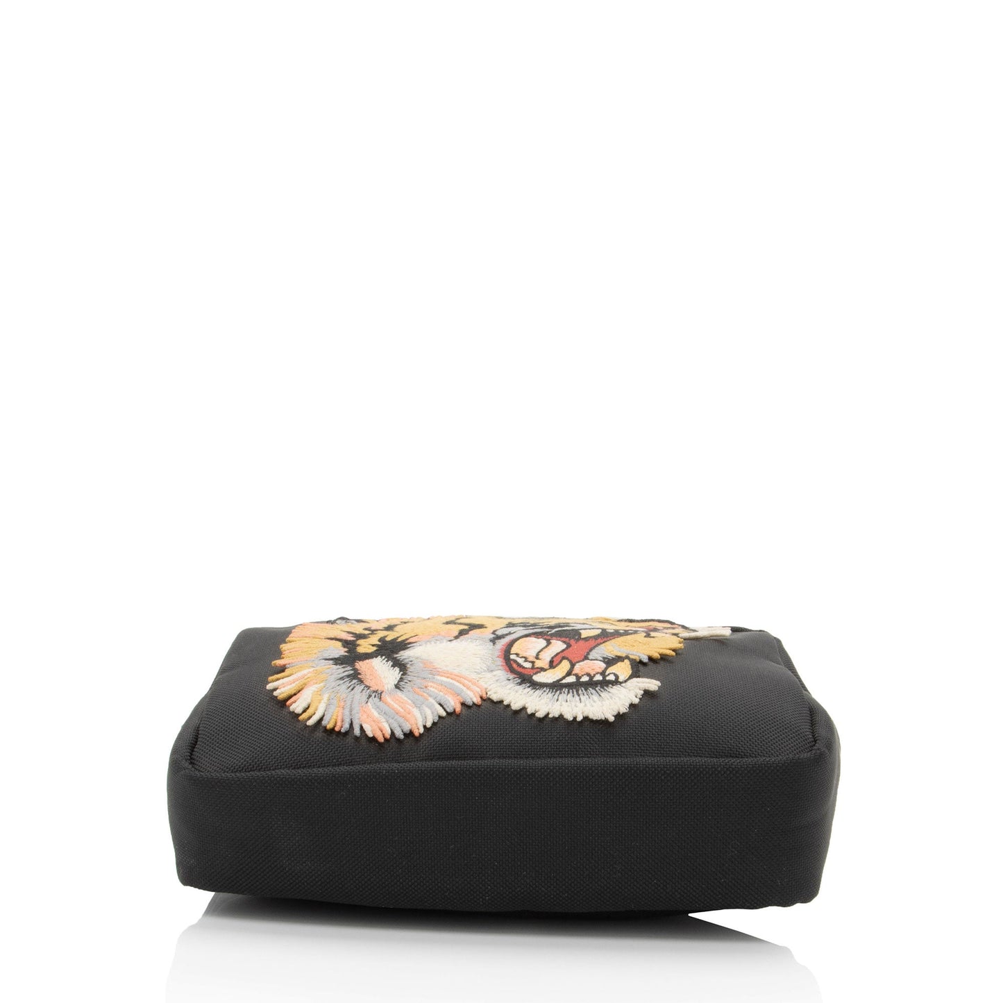 Gucci Canvas Tiger Embroidered Web Messenger