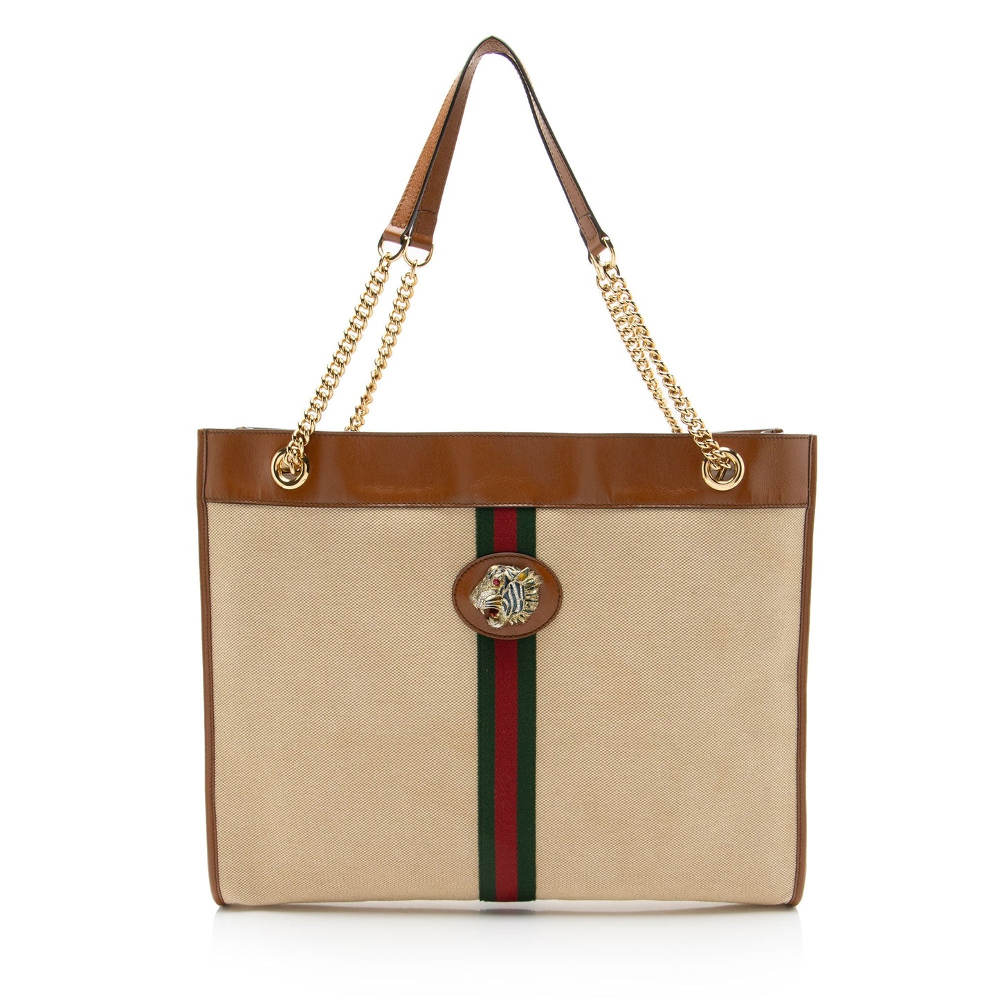 Gucci Canvas Web Rajah Large Tote