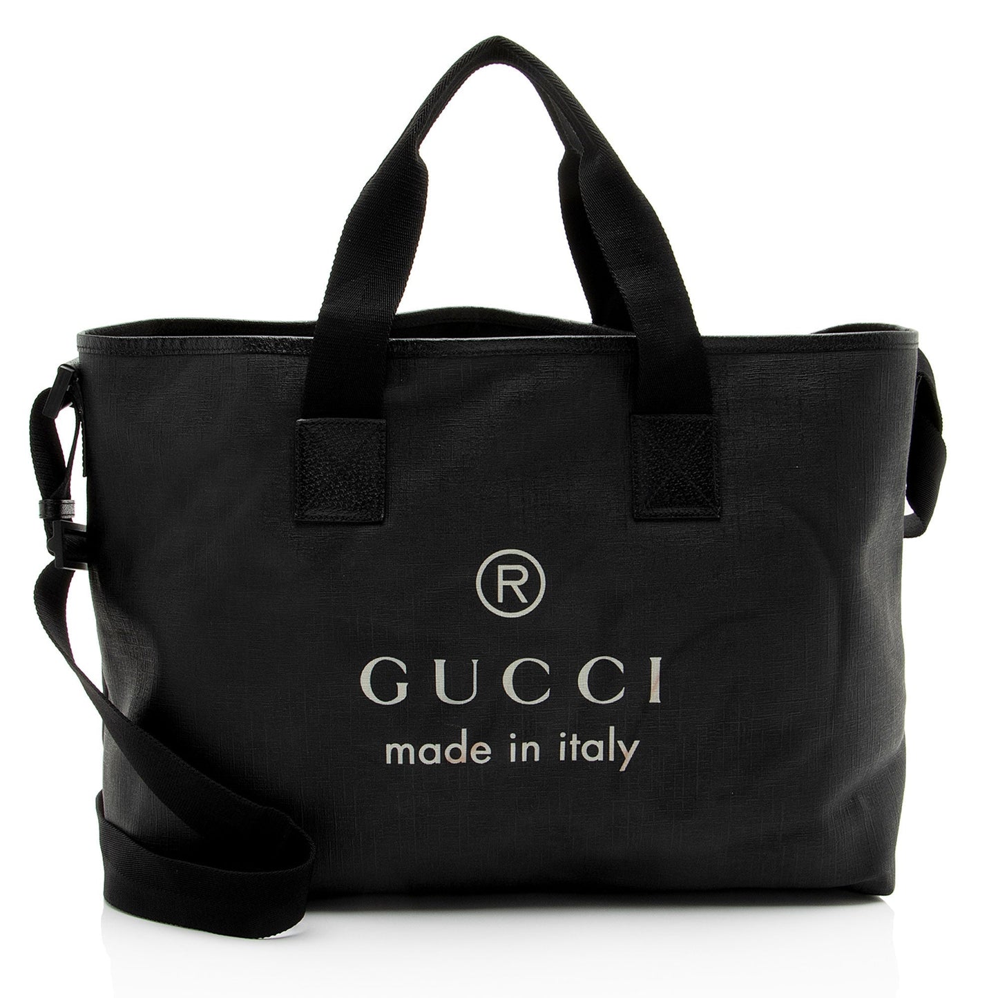 Gucci Coated Canvas Trademark Shopping Tote