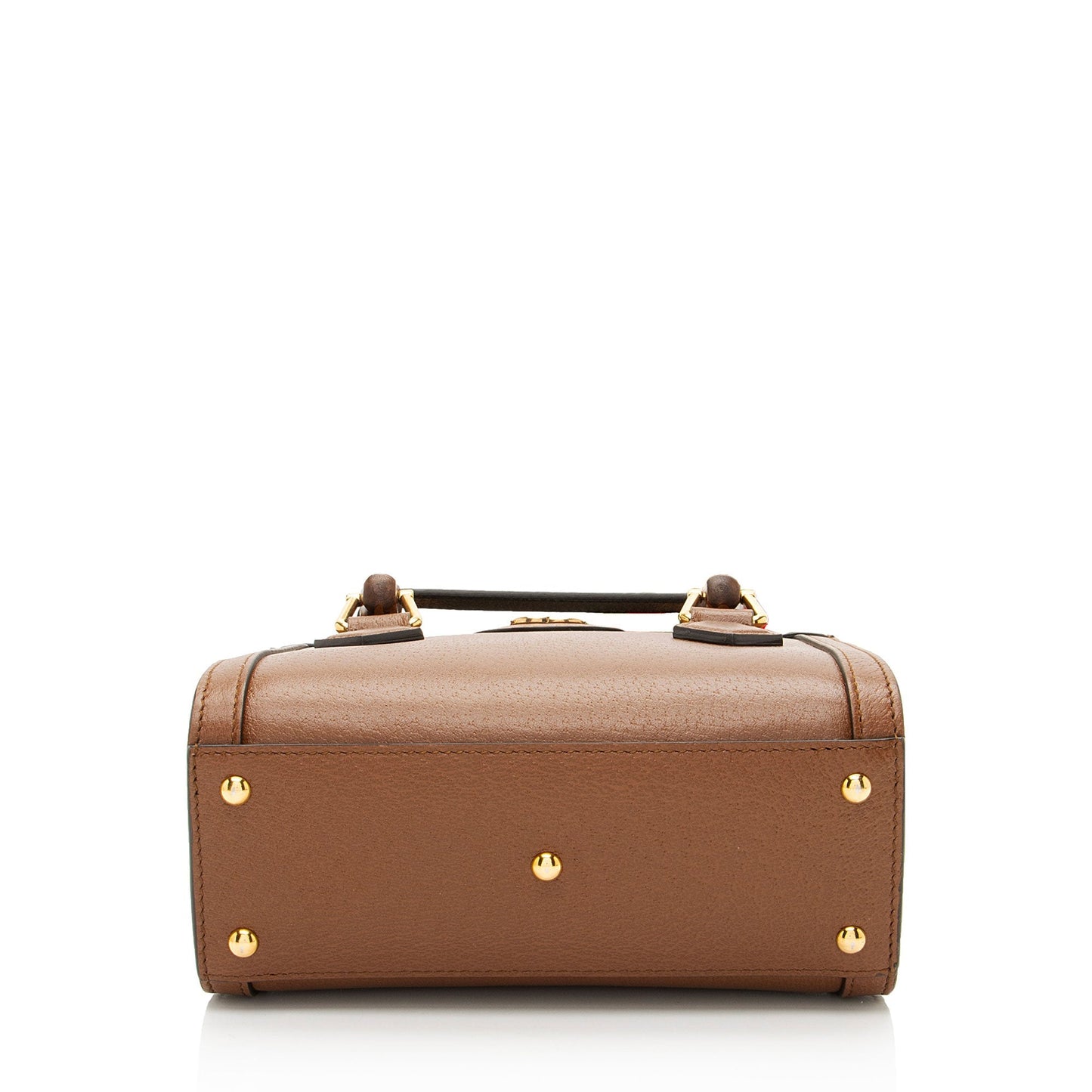 Gucci Cuir Leather Bamboo Diana Mini Tote