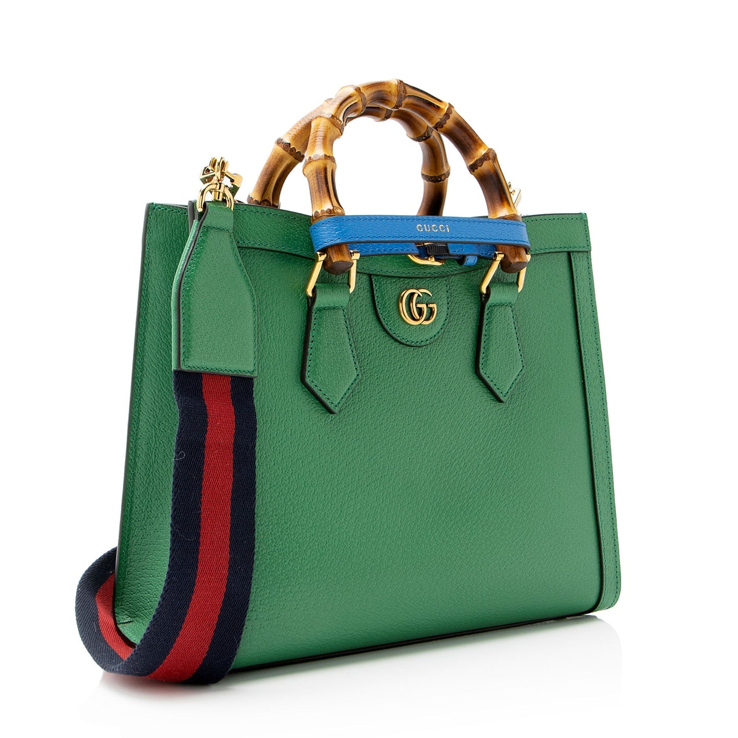 Gucci Cuir Leather Diana Small Tote