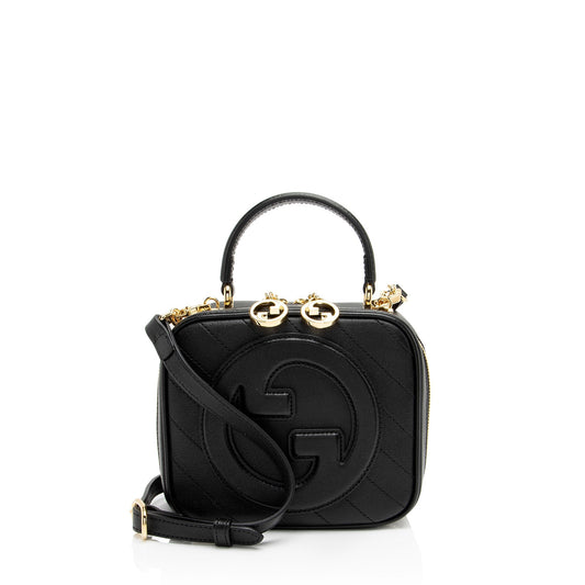 Gucci Diagonal Stitched Calfskin Blondie Top Handle