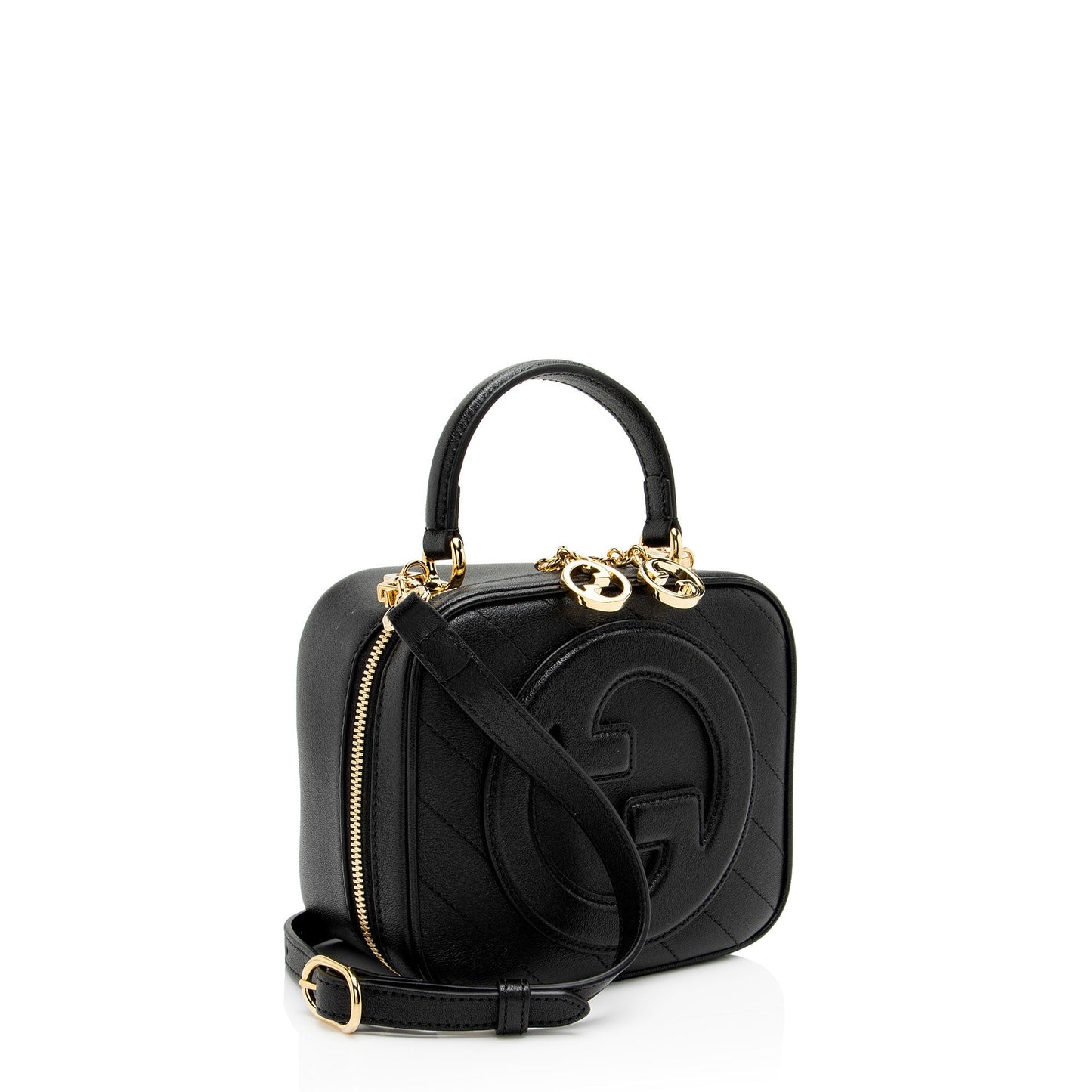 Gucci Diagonal Stitched Calfskin Blondie Top Handle
