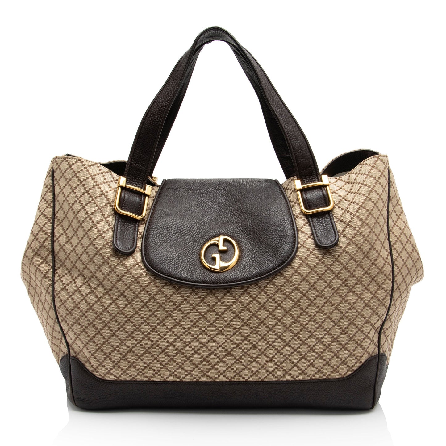 Gucci Diamante Canvas 1973 Large Tote (SHF-AvQrxb)