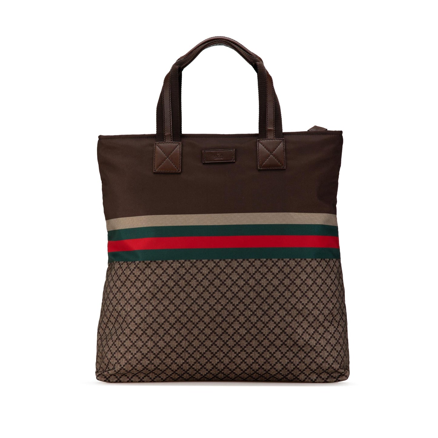 Gucci Diamante Web Nylon Tote (SHG-HrFLNN)