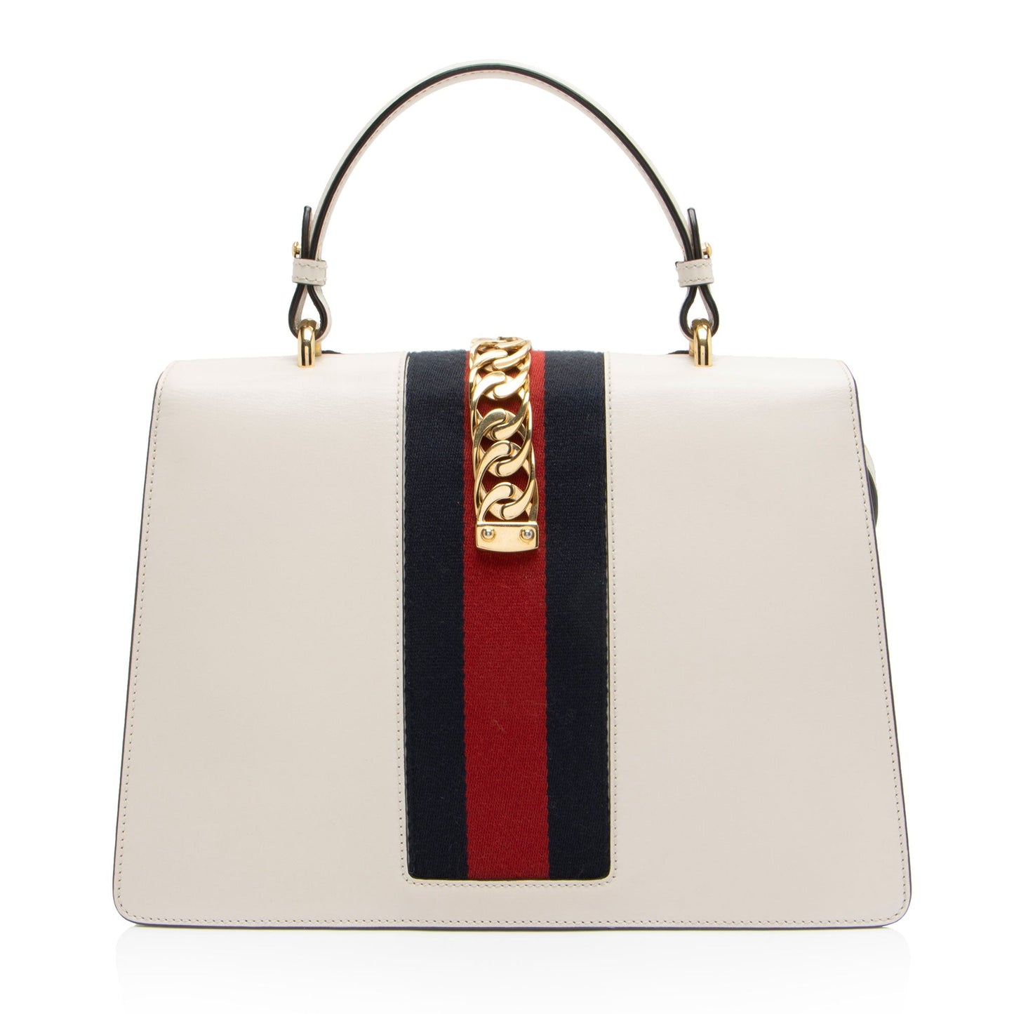 Gucci Embroidered Leather Floral Sylvie Top Handle