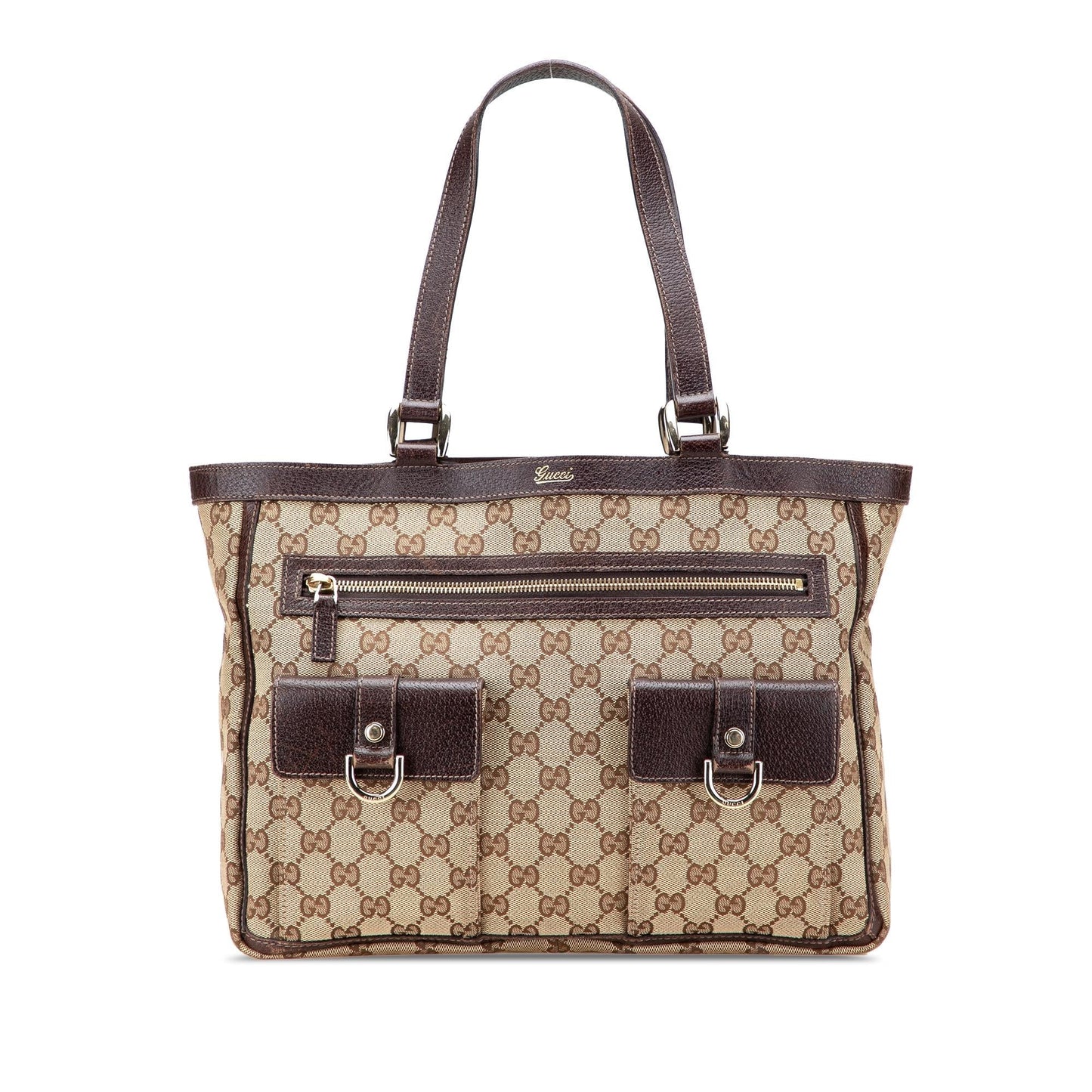 Gucci GG Canvas Abbey D Ring Pocket Tote