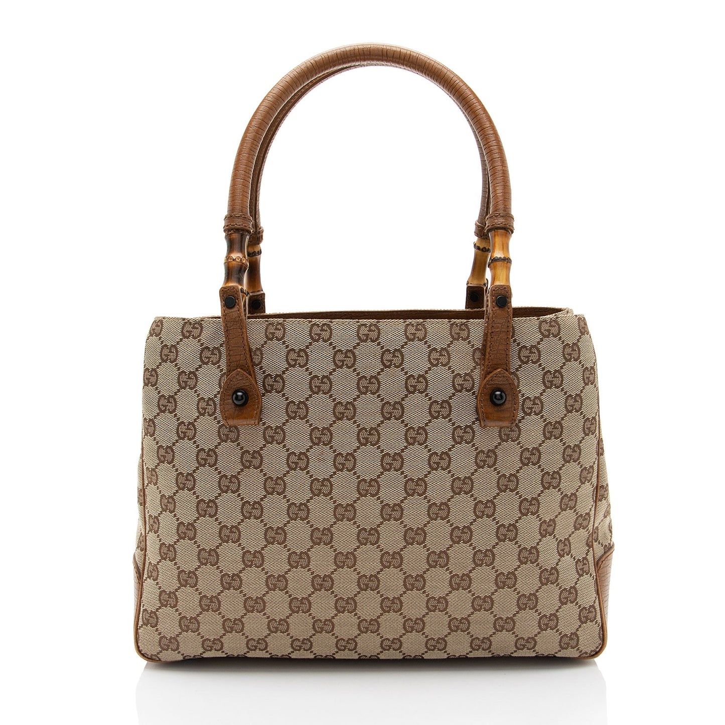 Gucci GG Canvas Bamboo Tote (SHF-a2g5Be)