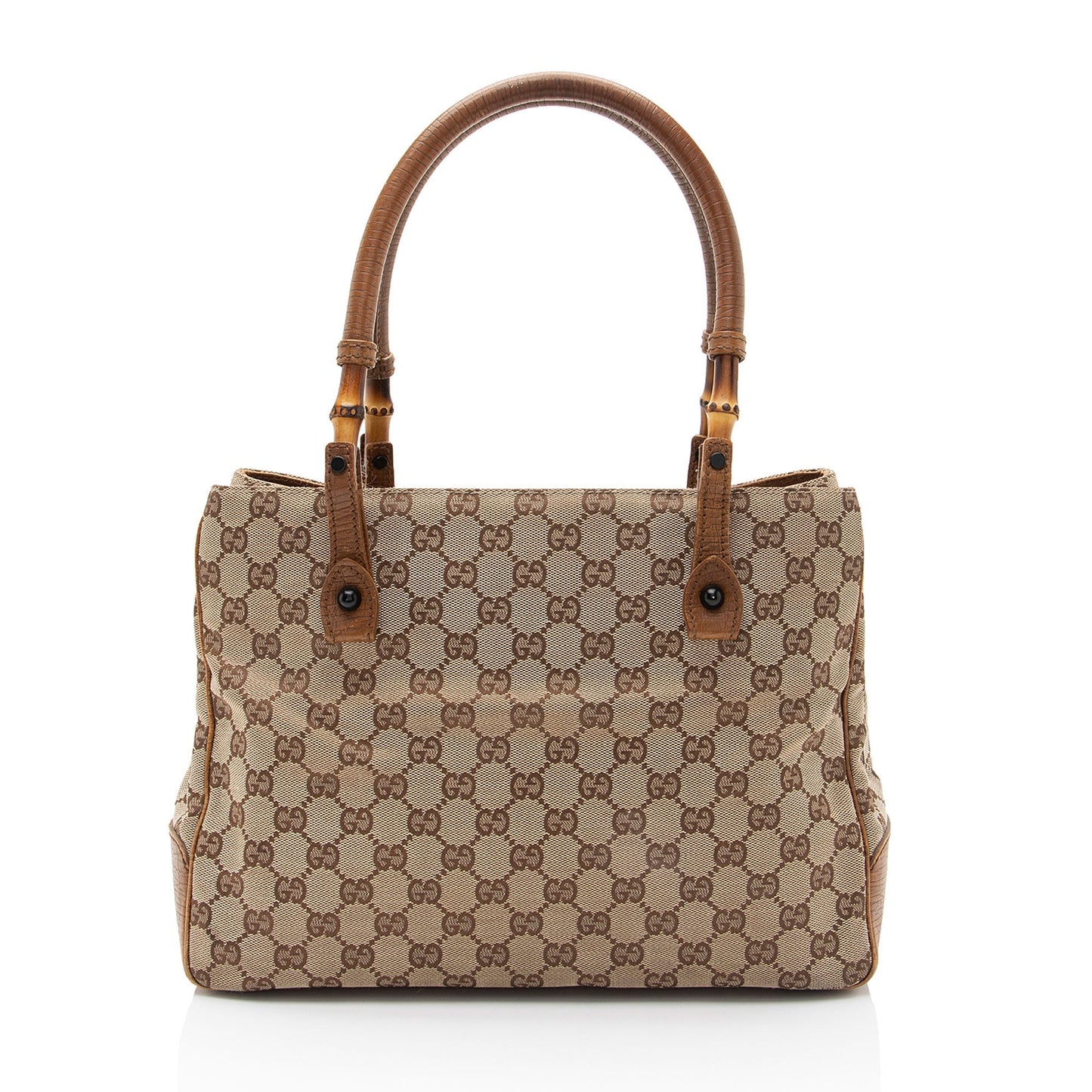 Gucci GG Canvas Bamboo Tote (SHF-CF73dz)