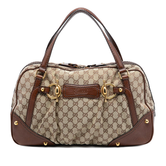 Gucci GG Canvas Jockey Boston Bag