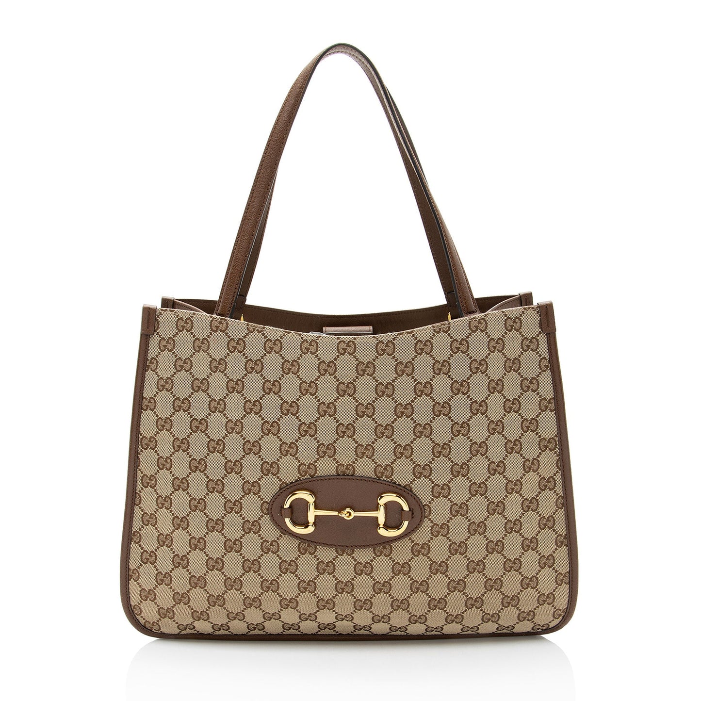 Gucci GG Canvas Leather Horsebit 1955 Tote