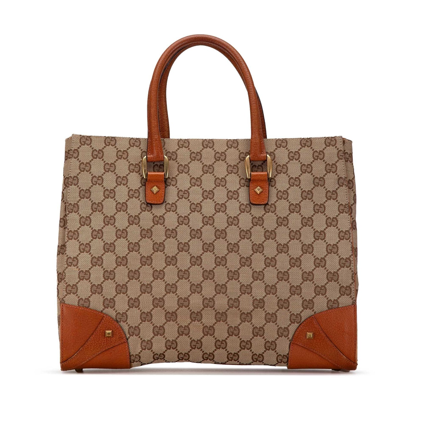 Gucci GG Canvas Nailhead Tote (SHG-dPdEYp)