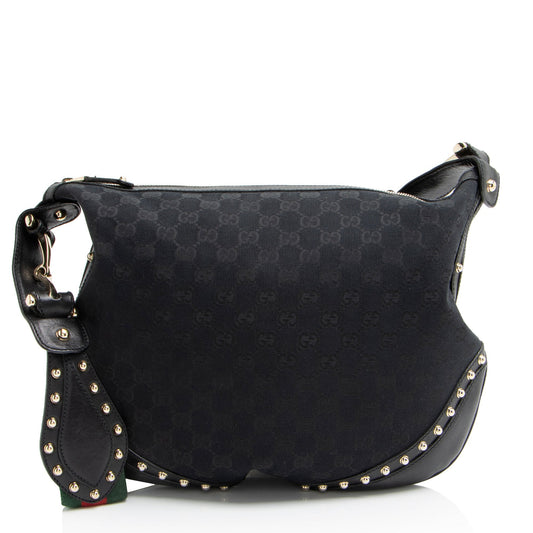 Gucci GG Canvas Studded Pelham Medium Messenger