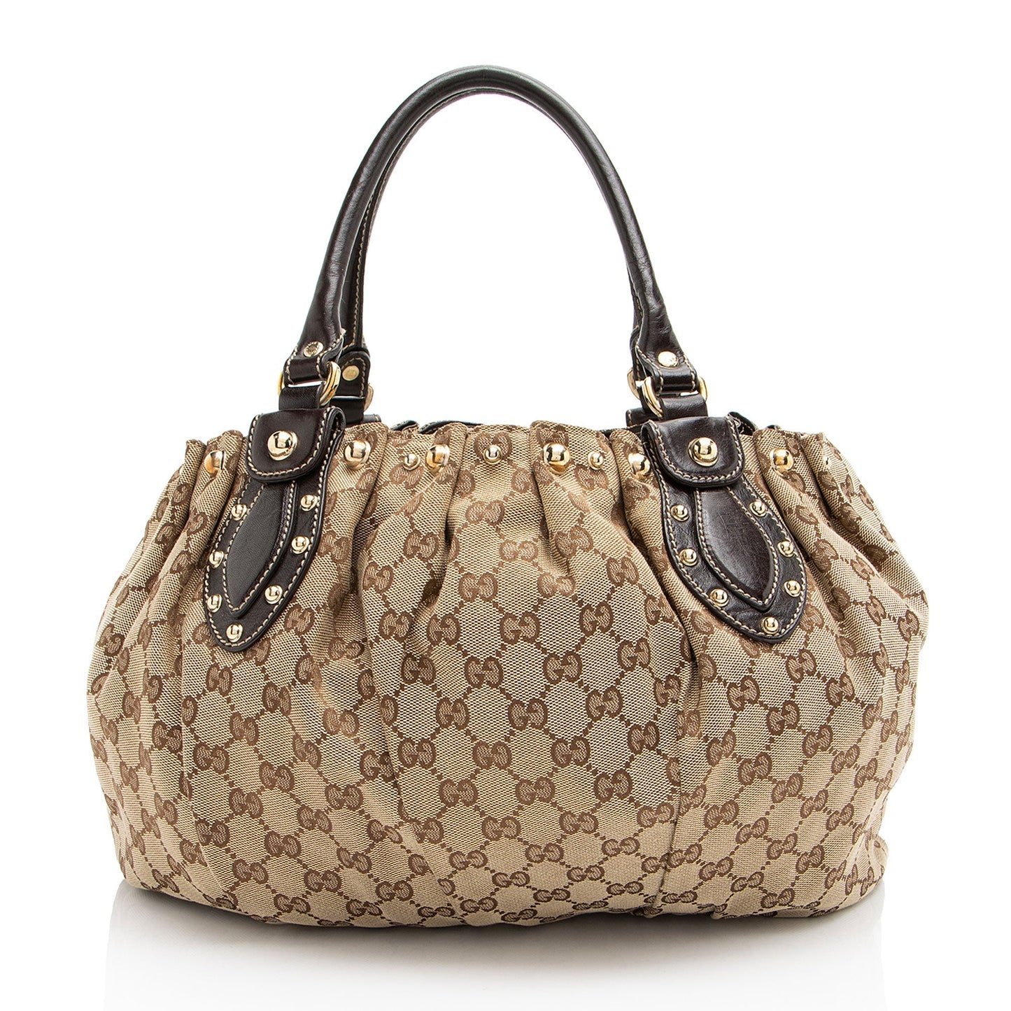 Gucci GG Canvas Studded Pelham Small Tote