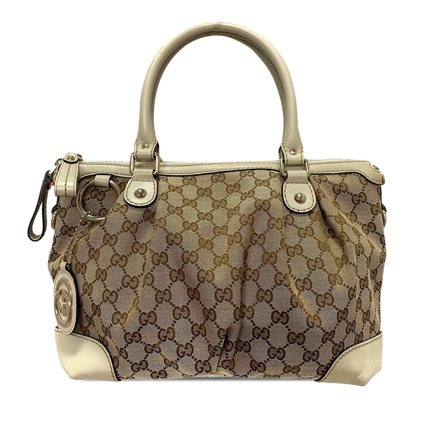 Gucci GG Canvas Sukey Satchel (SHG-HoCR1s)