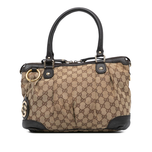 Gucci GG Canvas Sukey Satchel