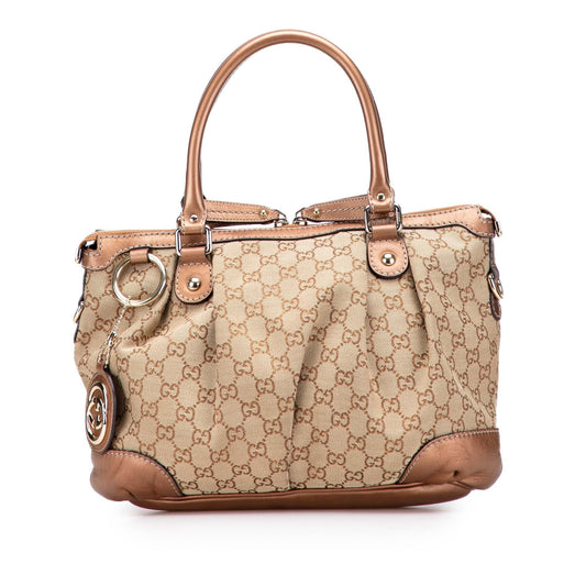 Gucci GG Canvas Sukey Satchel