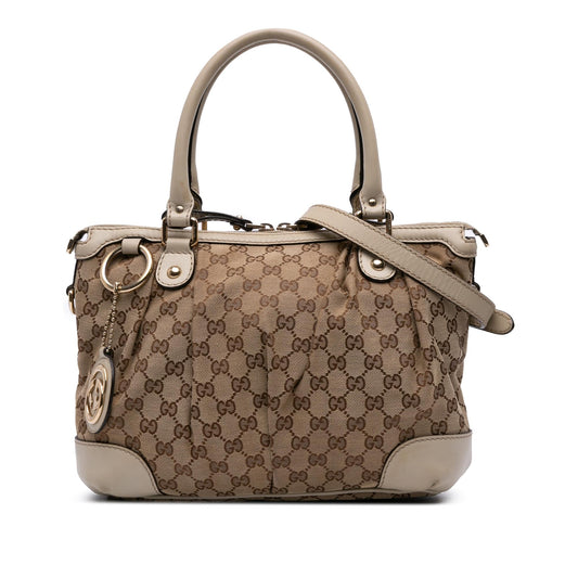 Gucci GG Canvas Sukey Satchel