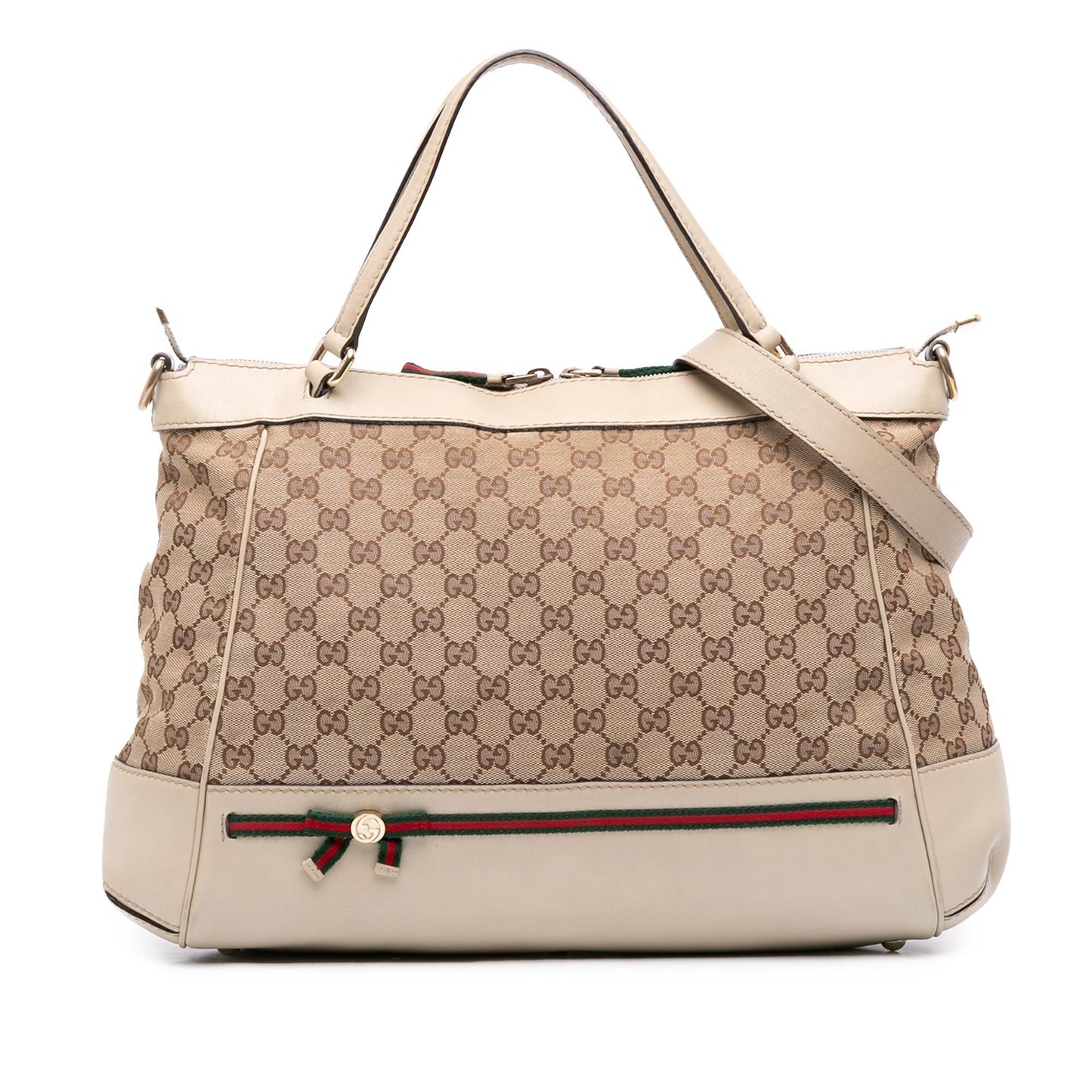 Gucci GG Canvas Web Mayfair Satchel