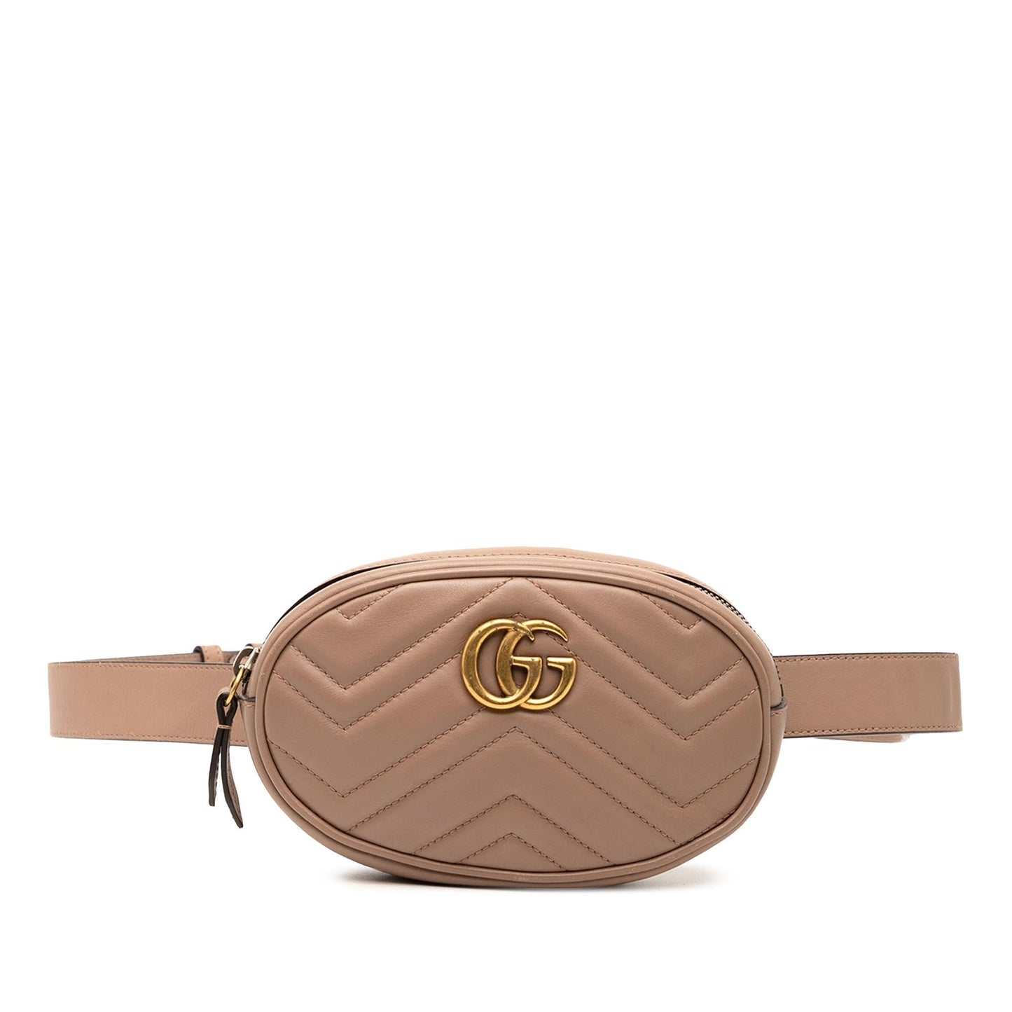 Gucci GG Marmont Matelasse Leather Belt Bag