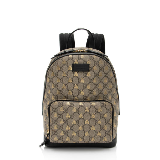 Gucci GG Supreme Bees Small Backpack - FINAL