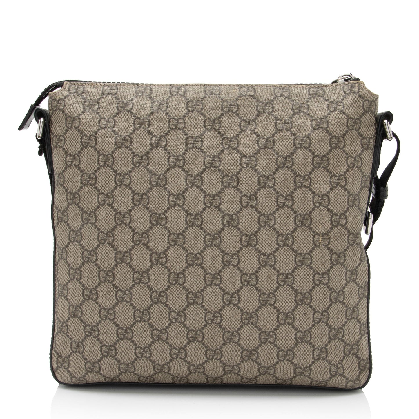 Gucci GG Supreme Flat Front Zip Messenger (SHF-7C0ZEs)