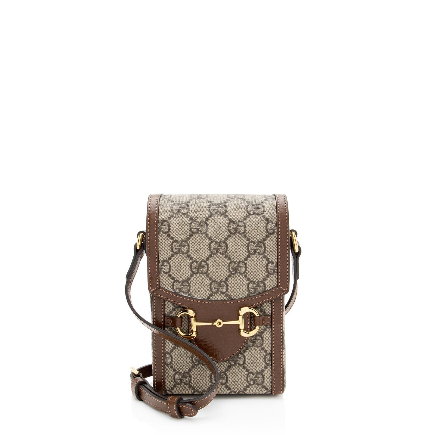 Gucci GG Supreme Horsebit 1955 Vertical Mini Shoulder Bag