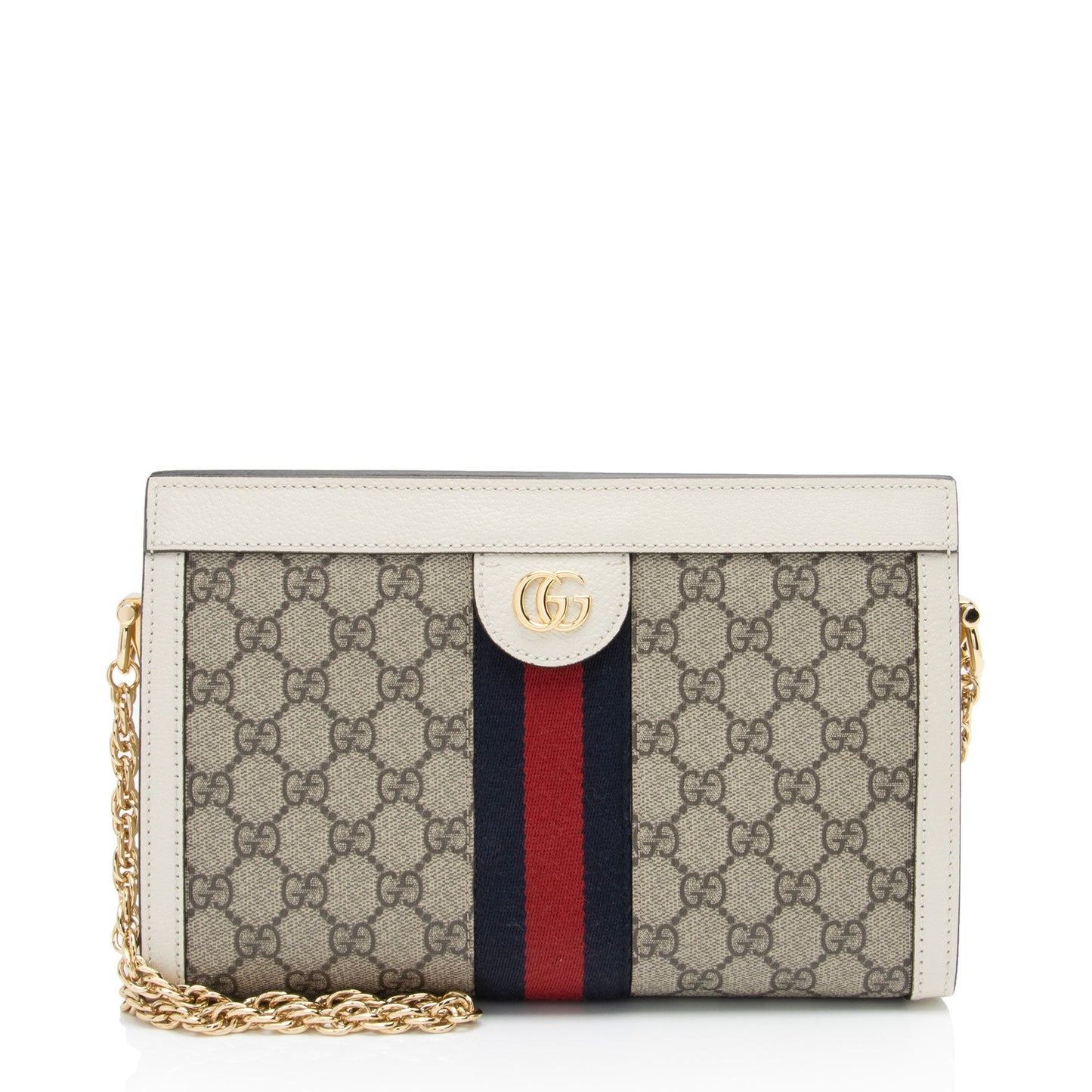 Gucci GG Supreme Ophidia Small Chain Shoulder Bag (SHF-mjx4Wm)
