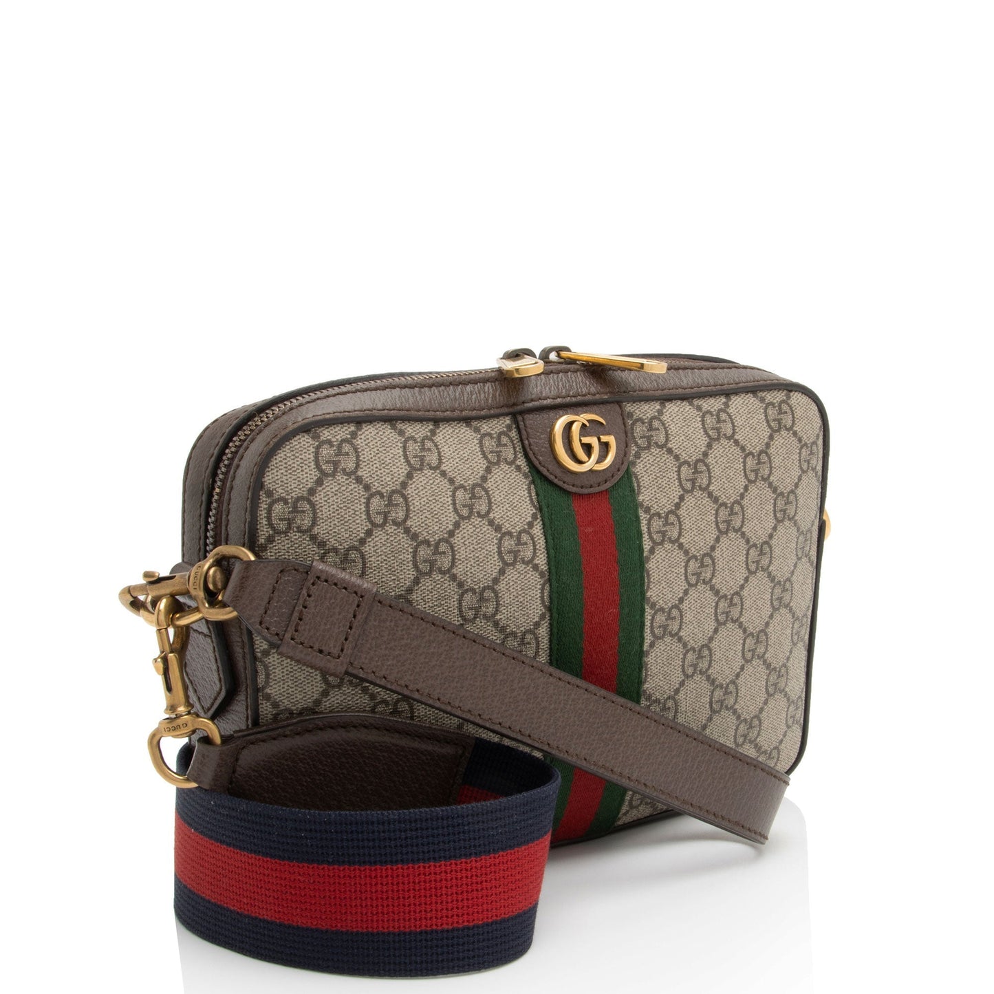 Gucci GG Supreme Ophidia Web Small Crossbody (SHF-E9hrMN)