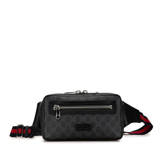 Gucci GG Supreme Web Belt Bag (SHG-2Lu14R)