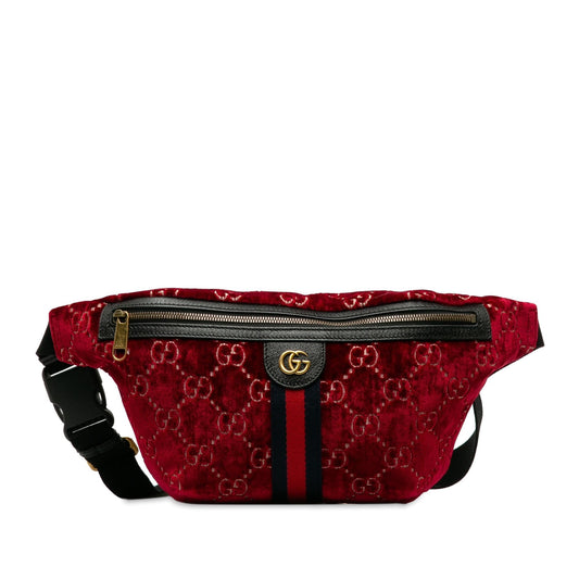 Gucci GG Velvet Ophidia Belt Bag (SHG-vPMoAs)