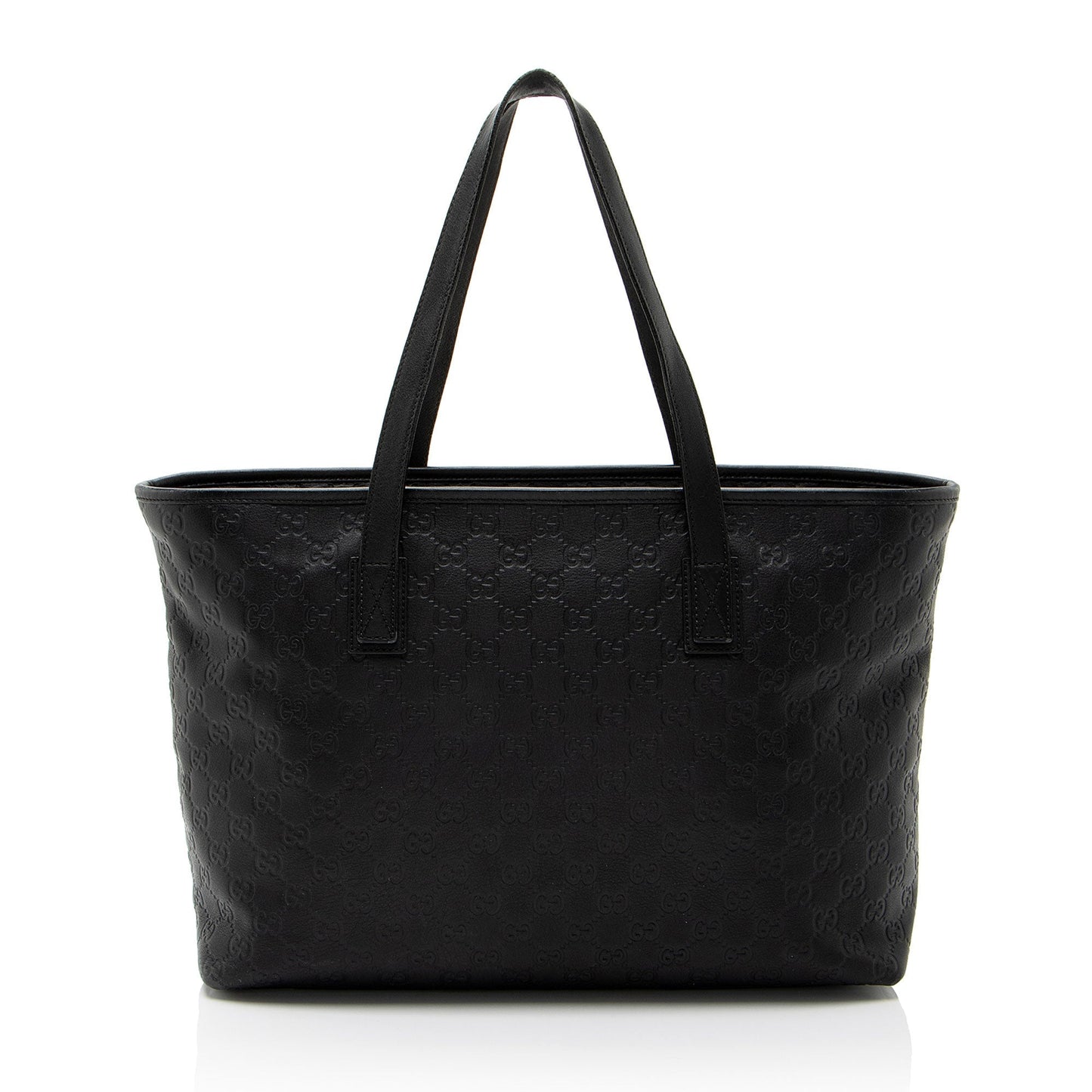 Gucci Guccissima Leather Classic Medium Zip Tote (SHF-CnrScb)