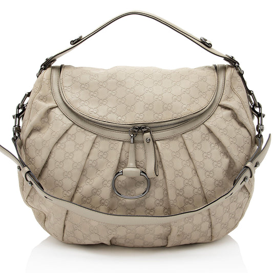 Gucci Guccissima Leather Icon Bit Hobo (SHF-A9nUMD)