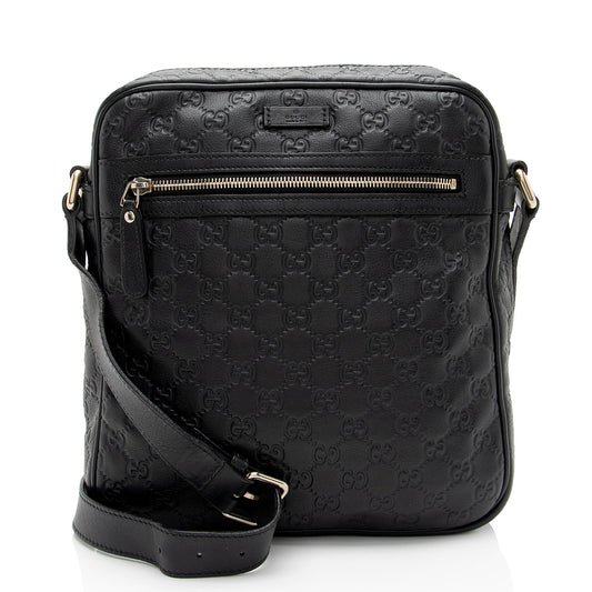 Gucci Guccissima Leather Messenger (SHF-poP2VB)