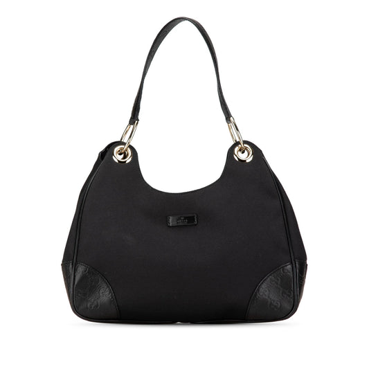 Gucci Guccissima Trimmed Canvas Colbert Shoulder Bag