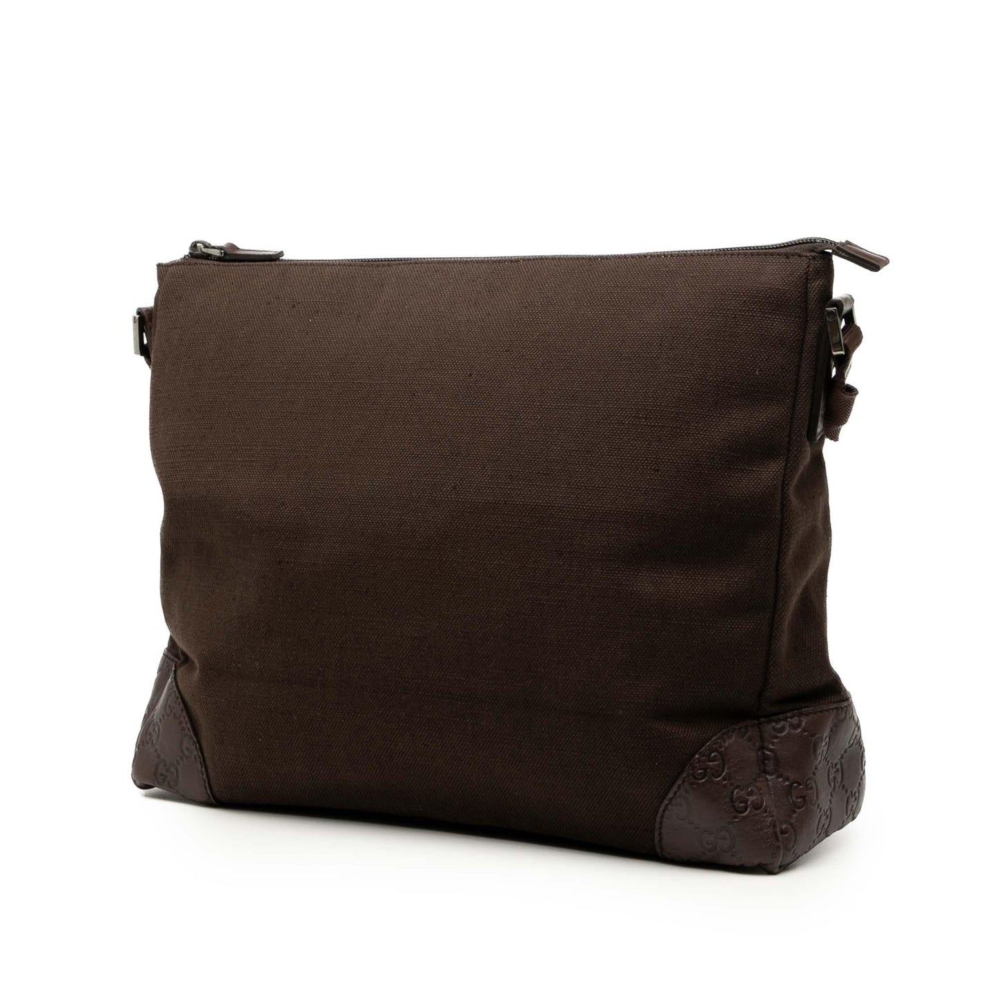 Gucci Guccissima Trimmed Canvas Crossbody