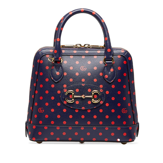 Gucci Horsebit 1955 Polka Dot Satchel (SHG-z2diQ9)