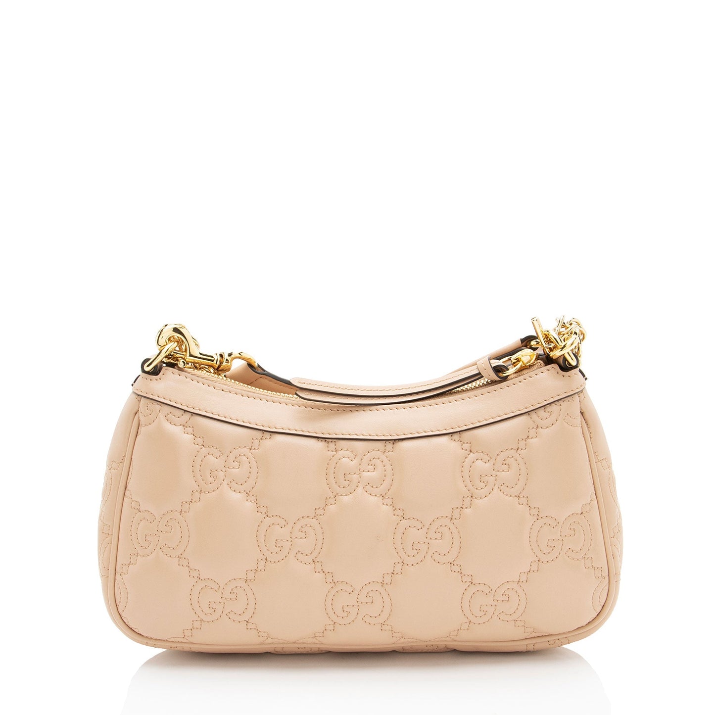 Gucci Jumbo GG Matelasse Leather Chain Small Crossbody