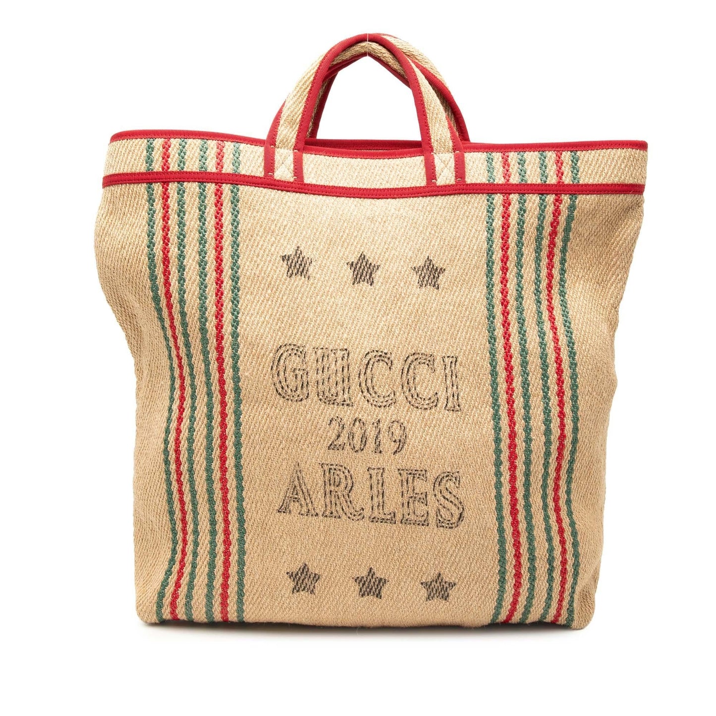 Gucci Jute Arles Printed Tote