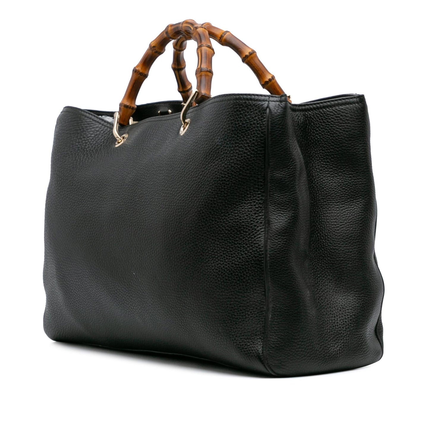Gucci Large Calfskin Bamboo Shopper Satchel