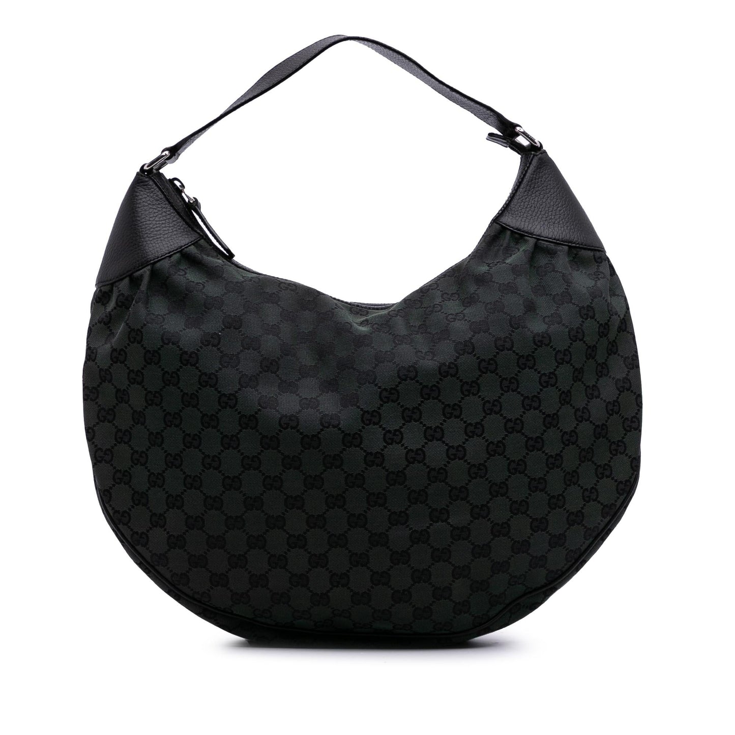 Gucci Large GG Canvas Half Moon Hobo