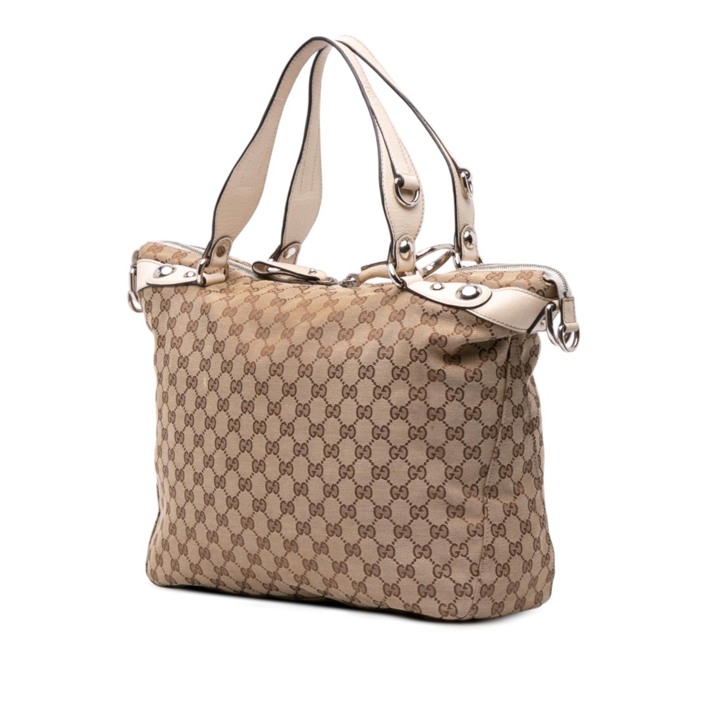 Gucci Large GG Canvas Icon Bit Satchel