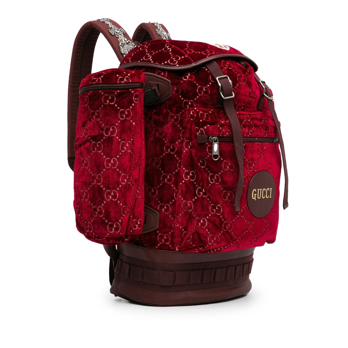 Gucci Large GG Velvet Heart Alpina Backpack (SHG-GnWulN)