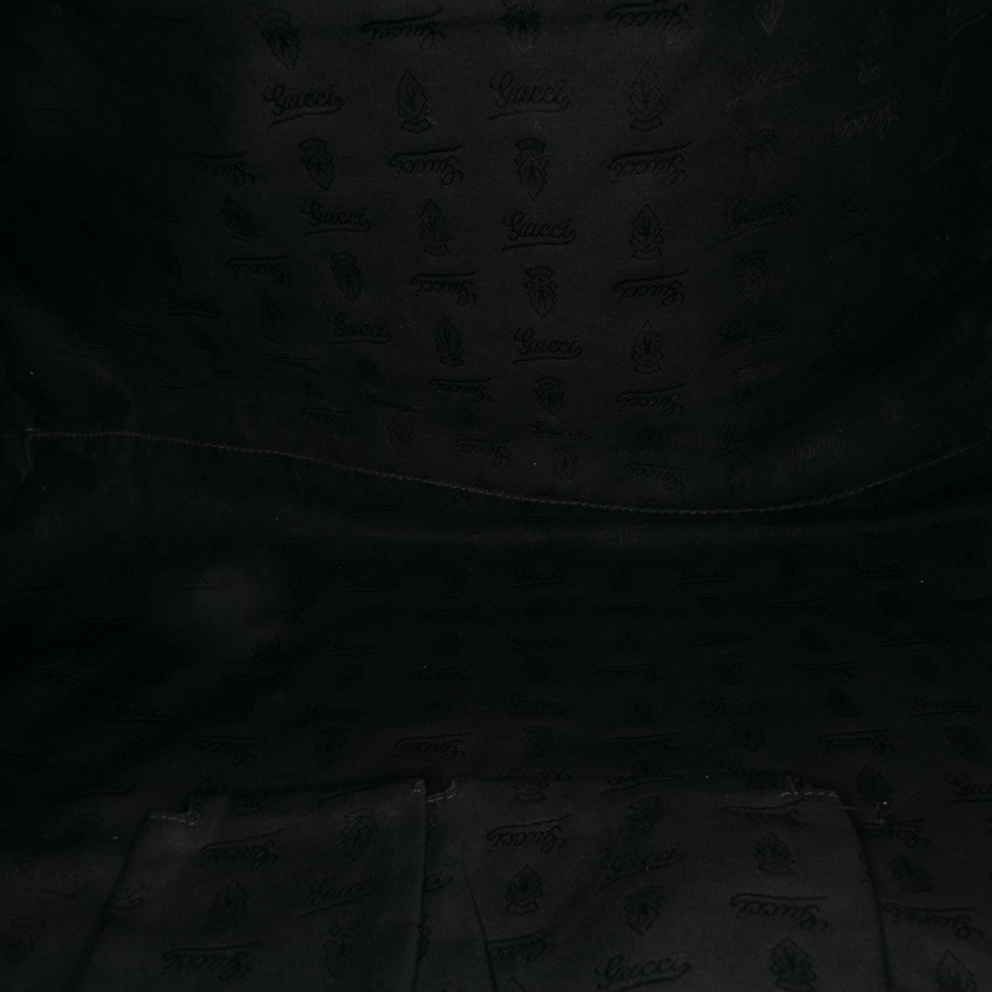 Gucci Large Pebbled Calfskin Bamboo Jungle Convertible Tote